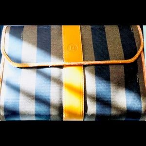 Fendi
Pequin Stripe Clutch